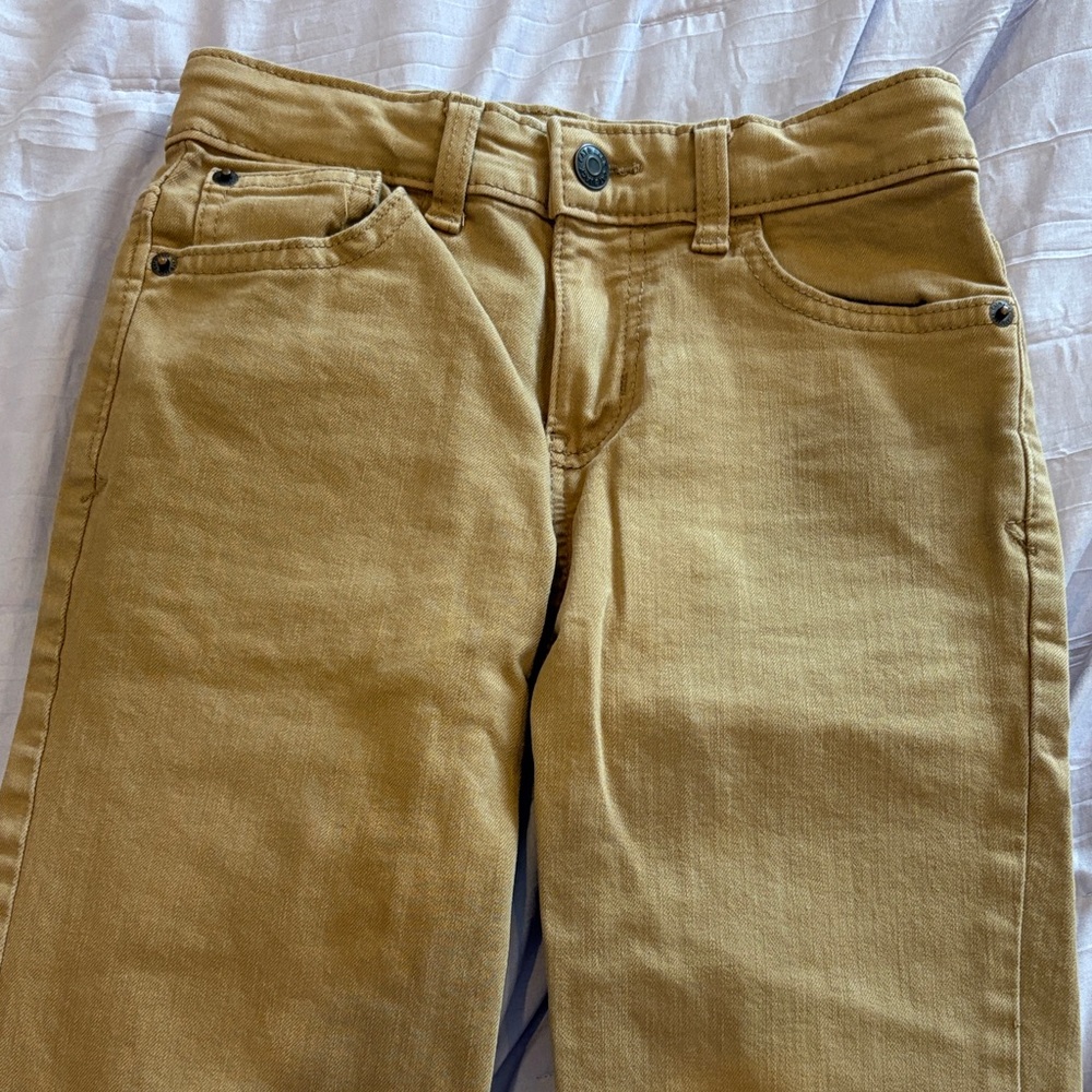 Cat & Jack Tan Kids Straight Stretch Jeans